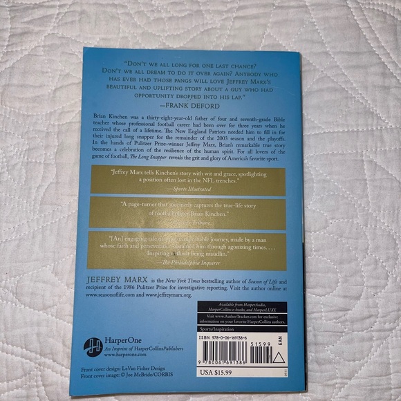 The Long Snapper Paperback Book by Jeffrey Marx 2009 NYT Bestseller - Picture 5 of 5